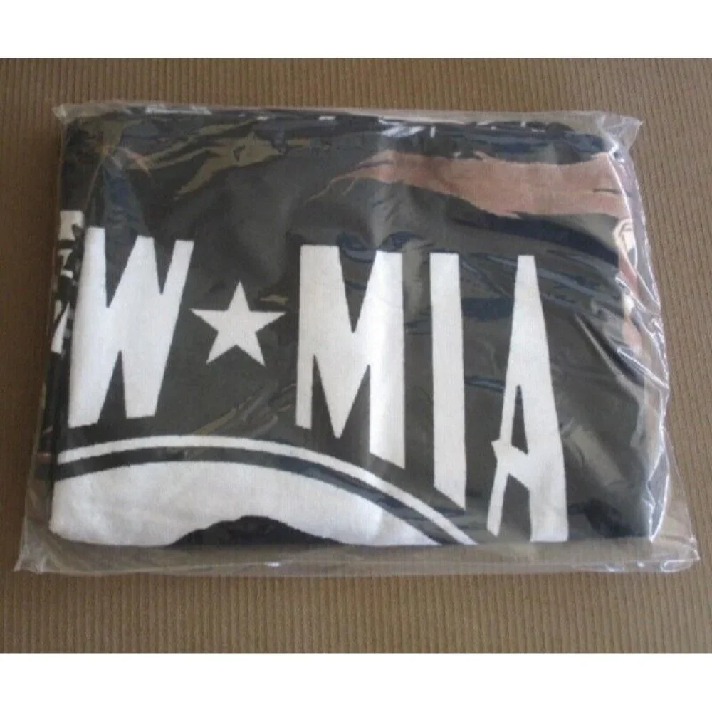 New POW MIA Beach Bath Pool Gift Towel Army Marines US Military Veteran American